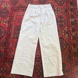 Princess Polly Light Seafoam Green Pleated Trousers